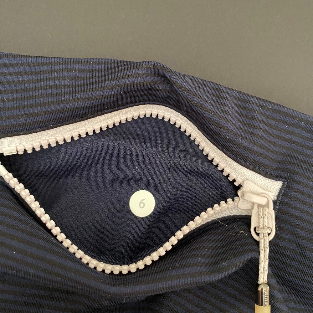 Lululemon Navy Raceday Crops Size 6